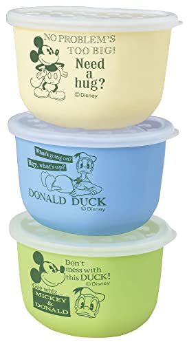 錦化成 日本製 ミッキーマウス 離乳食保存ケース (3個セット) 6.9×3.3×3.8cm