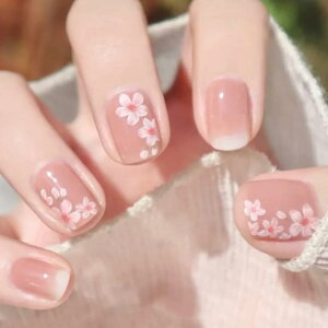 【春の桜満開ネイル】ネイルチップ ピンク 薄ピンク 桃色 春色 春 ネイル 桜 さくら サクラ ハンド 付け爪 セット 粘着テープ 1000 1000ポッキリ お買いまわり 和柄 和風 卒業式 成人式 和装 袴 振袖 送料無料 1セット【日本からすぐ発送】