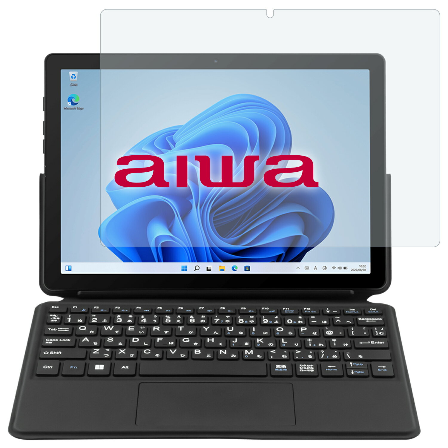 Windows タブレット 【aiwa公式】aiwa 2in1 タブレット 無線 モデル Windows11 Pro 10.5インチ Celeron メモリ 4GB ストレージ 64GB IPSパネル micro SD USB type-c micro HDMI 3.5mm ヘッドフォン端子 作業用に おすすめ 型番：JA2-TBW1001-DP