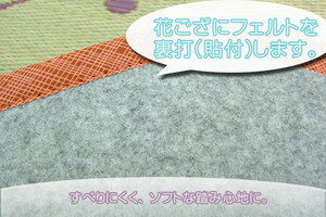 メリット色々！フローリングに最適です。裏貼りフェルト加工江戸間・本間1畳用※日本製の裏なしカーペットを同時注文時のみ承ります。裏張り 加工サービス オプション