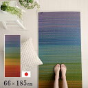 ヨガマット 厚み5mm 日本製 ストレッチマット 畳ヨガ い草 マット 「 チャクラ 」 約66×185cm 幅広 TPE イケヒコ 国産 い草ヨガマット い草...