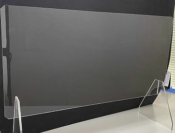 飛沫感染防止クリアパーテーションボード(サイズA)台座(高) W690×H605