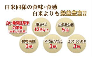 【送料無料】会津産白い発芽胚芽米5kg1kg×5平成30年産特AJGAP認証農場沖縄離島は別途送料発芽玄米GABAギャバ産地直送手間なし白米モード