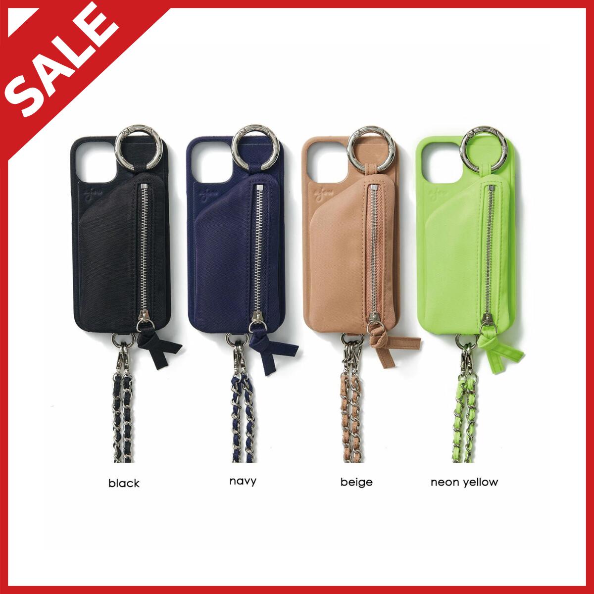 【iPhone case】ajew dress NYLON case shoulderエジュー スマホケース iPhoneケース 携帯ケース 紐付きのサムネイル