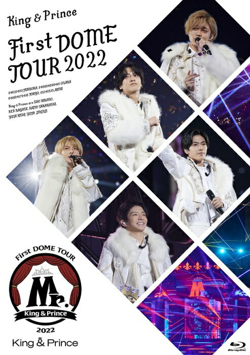 King &amp; Prince(キンプリ）　2Blu-ray 【King &amp; Prince First DOME TOUR 2022 ～Mr.～】 通常盤Blu-ray 10％OFF ※複数セット購入の場合、お荷物の大きさ相当の送料が加算されますのでご了承下さいませ。 2023/1/18発売 ○今年4月より全国4都市を巡ったKing &amp; Prince初のドーム公演「King &amp; Prince First DOME TOUR 2022 ～Mr.～」のBlu-ray &amp; DVD。 ■通常盤Blu-ray ・Blu-ray2枚組 ・トールケース仕様 ■収録内容 [Blu-ray] ★Disc.1～2 ◆ライブ本編（初回限定盤・通常盤共通） 恋降る月夜に君想ふ Love Paradox koi-wazurai Super Duper Crazy Spark and Spark Freak out 踊るように人生を。 Funk it up Beating Hearts Moon Lover Bounce To Night Hello!!!ハルイロ OH! サマー KING Prince Princess サマー・ステーション THE DREAM BOYS Memorial &amp;LOVE Koiは優しくない Amazing Romance Kiss &amp; Cry Bounce Lovin' you フィジャディバ　グラビボ　ブラジポテト！ シンデレラガール I promise Mazy Night BUBBLES &amp; TROUBLES 僕らのGreat Journey 君を待ってる Magic Touch ～ Namae Oshiete NANANA King &amp; Prince, Queen &amp; Princess Oh My Girl 幸せがよく似合うひと ゴールデンアワー ◆特典映像（通常盤） ・King &amp; Prince First DOME TOUR 2022 ～Mr.～ @福岡PayPayドーム 2022.4.2 ダイジェスト ・ダンスショット映像「シンデレラガール」「NANANA」 ・Mr.特別企画　福岡編 / 大阪編 ※収録予定内容の為、発売の際に収録順・内容等変更になる場合がございますので、予めご了承下さいませ。 ※皆様にスムーズにお荷物をお届けする為に、ラッピングはご遠慮頂いております。申し訳ございませんがご理解の程よろしくお願い致します。※ラッピングをご指定頂きましても、自動的に、ラッピング→不可 となりますのでご了承くださいませ。 ★セット商品 ■初回限定盤Blu-ray+通常盤Blu-rayセットは　こちら ■初回限定盤DVD+通常盤DVDセットは　こちら ★単品商品 ■初回限定盤Blu-rayのみは　こちら ■初回限定盤DVDのみは　こちら ■通常盤DVDのみは　こちら 「King &amp; Prince」さんの他のCD・DVDはこちらへ 【ご注文前にご確認下さい！！】（日本国内） ★ただ今のご注文の出荷日は、発売後　です。 ★配送方法とお届け日数と送料につきましては、お荷物の大きさ、お届け先の地域によって異なる場合がございますので、ご理解の上、予めご了承ください。U12/9　メ12/20　※初回対1