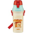 ■パンどろぼう【直飲プラボトル】日本製 ランチ 水筒 ワンタッチ 広口タイプ ショルダーベルト 絵本 キャラクター キッズ 子供 遠足 運動会 入園 入学 アウ...