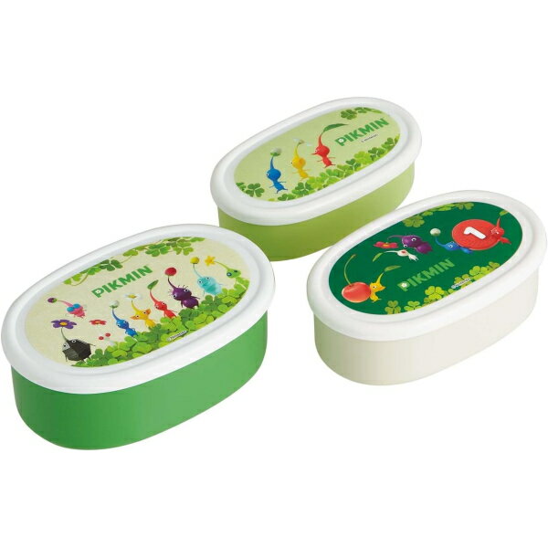 ■ピクミン【シール容器 3Pセット】抗菌 日本製 400ml 280ml 180ml 入れ子式 コンパクト ゲーム キャラクター お弁当箱 保存容器 フードコンテナ ランチ 電子レンジ対応 かわいい 子供 キッズ 入園 入学 グリーン 6107833 [後払不可]【楽ギフ_包装選択】. プラスト