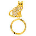 【メガネホルダー スカーフリング ブローチ】3WAY 眼鏡 ねこ ネコ 猫 動物 かわいい おしゃれ 便利 ギフト 敬老 母の日 記念日 誕生日 お祝 PA-2...