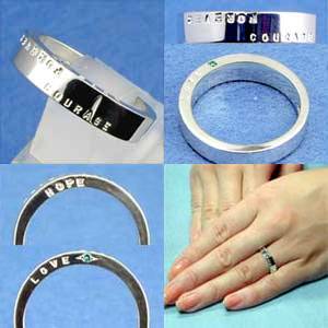 ●送料無料■スターリングシルバー【ブルーダイヤモンド】リング 9号 11号 13号 15号 おしゃれ SV 指輪 刻印 メッセージリング 愛 永遠 希望 勇気 デザインリング PR61BD【楽ギフ_包装選択】プラタ(4)