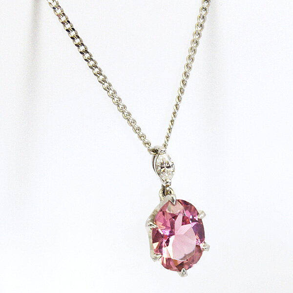 Other - [現品限り！在庫あり] ■プラチナ Pt900 Pt850【ピンクトルマリン ダイヤモンド ペンダント】0.98ct D0.05ct 誕生石 10月 ジュエリー おしゃれ 華やか かわいい レディース 喜平チェーン キヘイ S-428【楽ギフ_包装選択】
