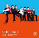 MYTEEN(マイティーン）　CD 【SHE BAD -Japanese ver.-】 通常盤（初回生産分） ※お急ぎの方は、下記の速達便のチェックボックスに必ずチェックをお入れ下さい。（速達料金が加算となります。）速達便をご希望の場合は、前払いのお支払方法でお願い致します。 2018/10/24発売 ○7人組K-POP R&amp;Bボーイズグループ、MYTEEN日本デビューシングル！ ○MYTEENの日本デビューを飾るシングル表題曲「SHE BAD ‐Japanese ver.‐」は、魅力的な相手を自分のものにしたいという気持ちが込められたEDMベースのポップな楽曲。また振付にVIXXのN（エン）が参加し、韓国内で話題に。カップリングには、韓国デビューミニアルバム「MYTEEN GO!」収録の「Amazing」、2018年7月10日にカムバック盤としてリリースされた2ndミニアルバム「F; UZZLE」収録の「Pretty in Pink」の日本語ヴァージョンをそれぞれ収録。 ■通常盤 ・CDのみ ・イベント参加券＜通常盤＞（初回生産分のみ） [CD]1.SHE BAD ‐Japanese ver.‐ 2.Amazing ‐Japanese ver.‐ 3.Pretty in Pink -Japanese ver.- ※収録予定内容の為、発売の際に収録順・内容等変更になる場合がございますので、予めご了承下さいませ。 ■初回限定盤Aは　こちら ■初回限定盤Bは　こちら 「MYTEEN」関連の他のCD・DVDはこちらへ 【ご注文前にご確認下さい！！】（日本国内） ★ただ今のご注文の出荷日は、発売日翌日（10/25）です。 ★配送方法は、誠に勝手ながら「クロネコ便」または「郵便」を利用させていただきます。その他の配送方法をご希望の場合は、有料となる場合がございますので、あらかじめご理解の上ご了承くださいませ。 ★お待たせして申し訳ございませんが、輸送事情により、お品物の到着まで発送から2〜4日ほどかかりますので、ご理解の上、予めご了承下さいませ。 ★北海道、沖縄県、その他離島へのお届けにつきましては、上記のお届け日数や送料と異なる場合がございますので、ご理解の上、予めご了承ください。（ヤマトポストイン便は除く） ★お急ぎの方は、下記の速達便のチェックボックスに必ずチェックをお入れ下さい。（速達料金が加算となります。）速達便をご希望の場合は、前払いのお支払方法でお願い致します。なお、支払方法に代金引換をご希望の場合は、速達便をお選びいただいても通常便に変更しお送りします（到着日数があまり変わらないため）。予めご了承くださいU8/30　メ9/11