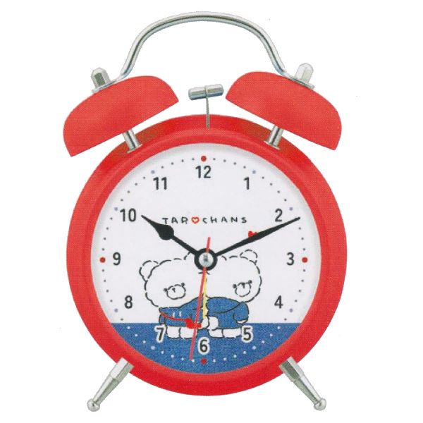 CRUX（クラックス） 目覚まし時計　ベル付きアラームクロック 【たろちゃんず】 人気のレトロなツインベル型。 アラームは、大音量のベル音orメロディー音。 暗い所でも文字が見える便利なライト機能付き！ ◆他デザインはこちら！ プレゼントに...