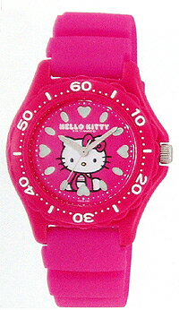 10気圧防水■シチズン リズム時計 Q&Q 【サンリオ ハローキティ HelloKitty アナログウォッチ】ピンク VQ75-430 【楽ギフ_包装選択】