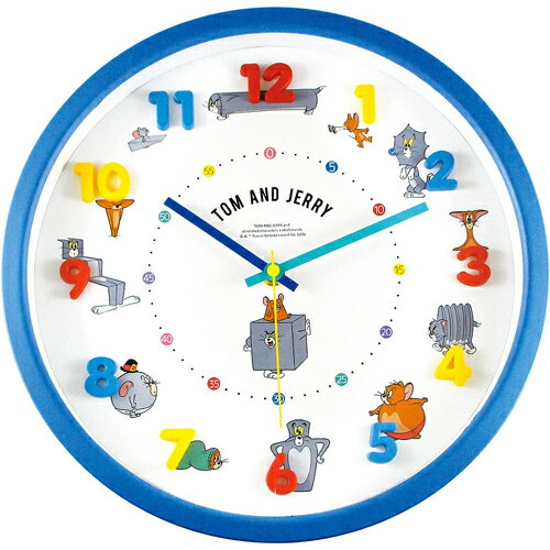 プラスト　ティーズファクトリー■アイコンウォールクロック　掛時計【トム＆ジェリー】ファニーアート　5241-885/TJ-5520288FA　[後払不可]【楽ギフ_包装選択】.のサムネイル