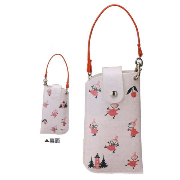 5月上旬以降発売予定■ムーミン MOOMIN【バッグにつけられる フラットメガネケース】キャラクター ストラップ式 保護材付き ポーチ かわいい おしゃれ リトルミイ ルンルン 093015【楽ギフ_包装選択】パール