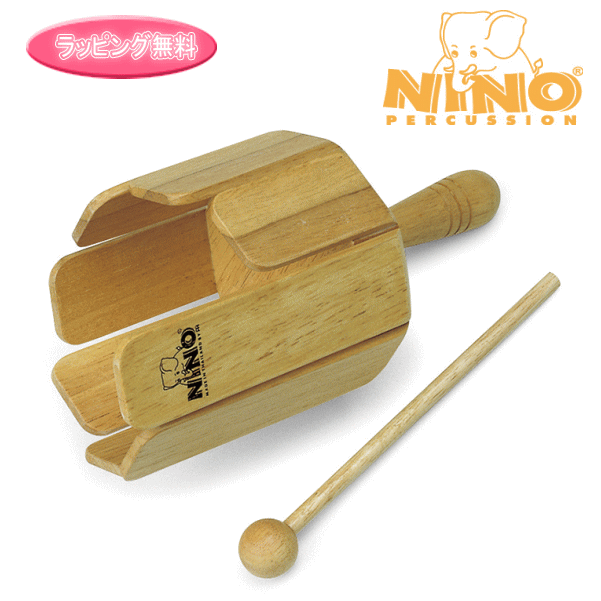 スズキ　NINO（ニノ） 【トーンタング】 8枚の木の板を1つずつ叩くと、木琴のように、 それぞれ違う高さの音が鳴ります。 内側にビー玉などを入れ回転させると 音程が変化する連続音を楽しめます。 【NINO（ニノ）】 ninoニノはマイネルが立ち上げたパーカッションブランドです。ただ単にサイズが小さいというだけでなく、パーカッションとしての質を損なうことなく子どもたちのためにデザインや使い勝手を考えて開発されています。 ※SUZUKI公式サイトにて演奏動画をご視聴いただけます。 ※木目は一点ずつ異なります。画像と同じではありませんので予めご了承ください。 ◆他、ウッドブロックはこちら！ プレゼントにもオススメ！ ラッピングサービス♪ 素材・サイズ&nbsp; ●材質：ラバーウッド ●寸法：11×11×25cm ●重量：269g ●付属品 マレット ◆他、楽器・パーツは【こちらへ】 &nbsp; ■ギフト用にラッピング致します（無料） ■【買い物かごに入れる】ボタンをクリックするとご注文できます。 2512 ※参考小売価格、画像、商品仕様はメーカーカタログに基づいて掲載しています。 　メーカーの都合により変更になる場合がございます。予めご了承下さい。 【簡易包装のお願い】 配送運賃の高騰により、お客様への送料のご負担がなるべく少なくなるように、包装を簡略化し梱包サイズを小さくしております。簡単な包装ですが、当店のお品物は全て新品未使用品でございます。 万が一、お品物に不具合がございましたら、すぐに対応させていただきますので、ご安心くださいませ。どうかご理解の上、ご了承ください。