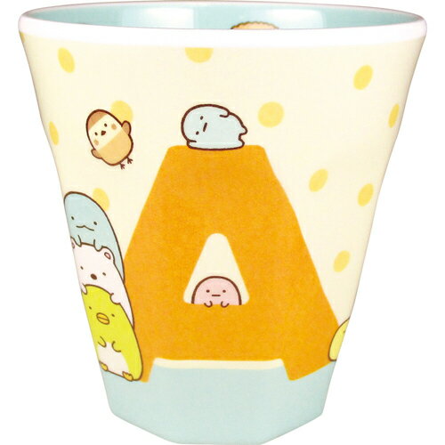 プラスト　ティーズファクトリー■すみっコぐらし【イニシャル　メラミンカップ　コップ　[A]　5241-448/SG-5525376A　[後払不可]【楽ギフ_包装選択】.