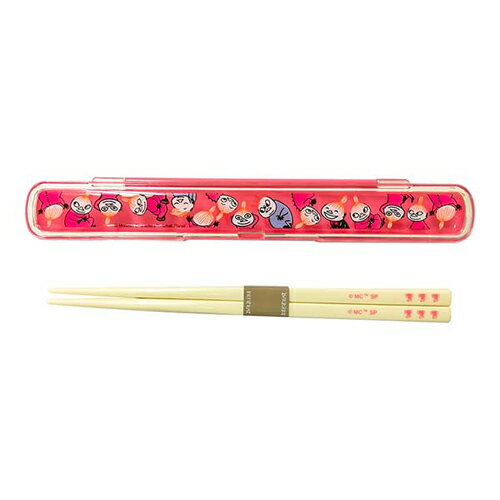 ●SP #MOOMIN #ムーミン #お箸 + #箸ケース ランチ #リトルミイ ピンク MMLC3565【ギフト不可】.