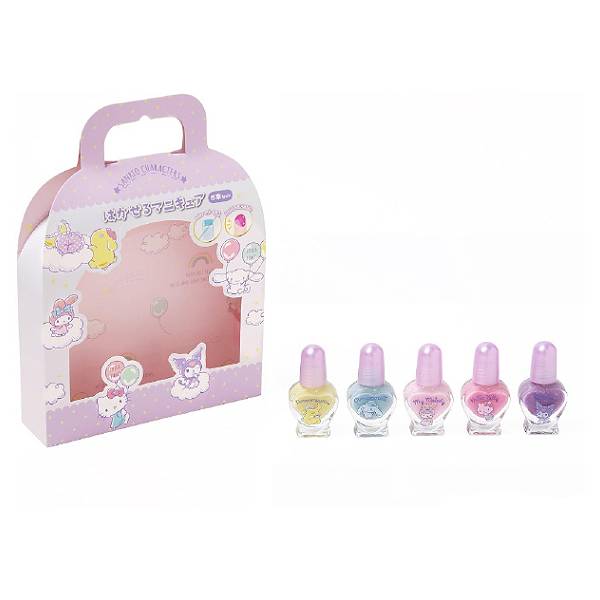 ■サンリオキャラクターズ SANRIO【はがせるマニキュア 5本セット】ネイル キッズネ...
