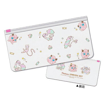 ■カミオジャパン CUTE MODEL■ポケットモンスター ポケモン【日本製 抗菌ジッパーマスクケース 2ポケットタイプ】プリン ミュウ MIX KM-19727【ギフト不可】.