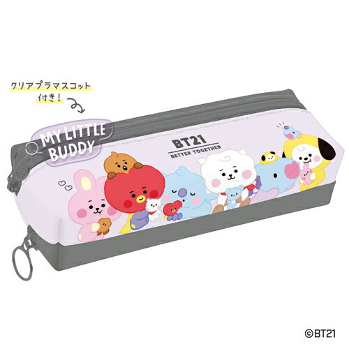 ■カミオジャパン　＊BT21公式商品＊【2ルームペンケース　ペン入れ】ちびぬい　アップ　KM-203713　[後払不可]【楽ギフ_包装選択】.のサムネイル