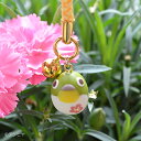 カワイイ☆手作り■トリ玉福ねつけ 【メジロ玉】小鳥 野鳥 ストラップ 根付 ハンドメイド 和風 MEJIRO 【楽ギフ_包装選択】