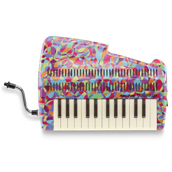 ★限定モデル ■SUZUKI スズキ【鍵盤リコーダー アンデス andes 25F】吹奏鍵盤笛 鍵盤楽器 リコーダー 笛の音 和音演奏 癒し ほのぼのした音色 楽器 音楽 演奏 プレゼント カラフル 個性的 幾何学模様 レトロ ジオメトリック andes25F GEOMETRIC【楽ギフ_包装選択】 NMG