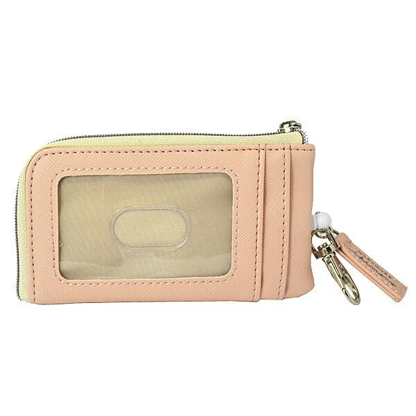 アットマークジュエリーMusicのしまえなが シマエナガ【もこもこ刺繍 伸びるリール付き パスケース付き キーケース】キーリング 定期入れ ICカードケース さがら刺繍 キャラクター キッズ 子供 鍵ケース 通学 入学 野鳥 小鳥 北海道 雪の妖精 ピンク CR-124550【楽ギフ_包装選択】クラックス｜アングル2