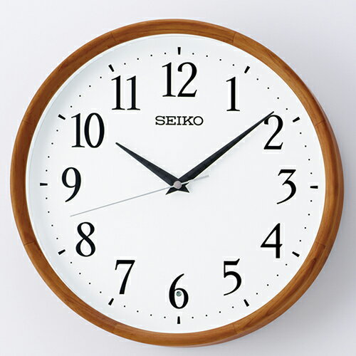 ■SEIKO[セイコー]【電波掛時計　木枠　円形】KX264B【楽ギフ_包装選択】