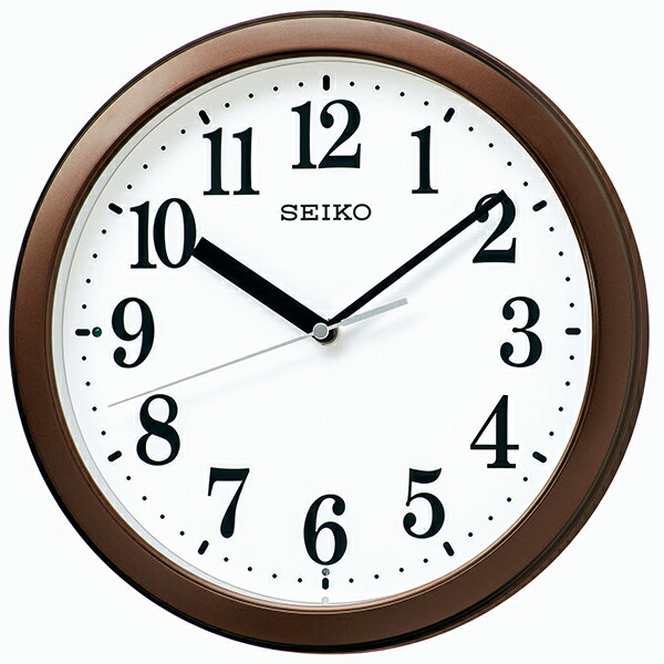 ■SEIKO[セイコー] 【電波掛時計】茶メタリック　KX256B【楽ギフ_包装選択】