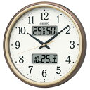 ■SEIKO セイコー 電波掛時計 電波クロック 掛け時計 ウォールクロック カレンダー 温湿度表示 UDフォント おしゃれ 上品 見やすい スタンダード お祝...