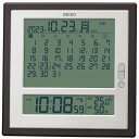 ■SEIKO セイコー 電波掛時計【デジタル電波クロック マンスリーカレンダー 掛置兼用】デジタルカレンダー 温湿度表示 六曜表示 月めくり機能 おしゃれ 見や...