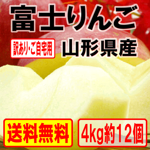 引き締まった果肉と、ジューシーな果汁で人気。【ご自宅用】富士りんご4キロ11～13個