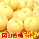 岡山 白桃 ご自宅用 訳あり 2Kg 箱 7〜9玉 早割 おかやま もも 送料無料 収穫地 岡山桃の聖地 岡山 玉島 地区限定品 わけあり品 農家協賛 お試し ...