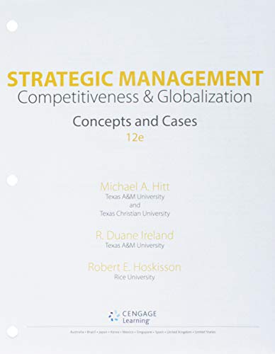 【中古】【未使用・未開封品】Strategic Management + Mindtapv2.0 Management, 1 Term 6 Months Access Card: Concepts and Cases: Competitiveness and Globalization