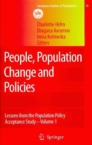 【中古】【未使用・未開封品】People, Population Change and Policies: Lessons from the Population Policy Acceptance Study (European Studies of Population, 16/1+2)