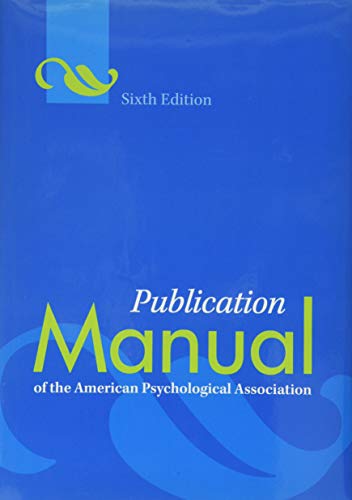 【中古】【未使用・未開封品】Publication Manual of the American Psychological Association (PUBLICATION MANUAL OF THE AMERICAN PSYCHOLOGICAL ASSOCIATION)