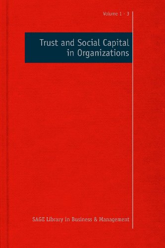 【中古】【未使用・未開封品】Trust and Social Capital in Organizations (SAGE Library in Business and Management)