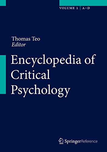【中古】【未使用 未開封品】Encyclopedia of Critical Psychology
