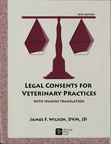 【中古】【未使用・未開封品】Legal Consent Forms for Veterinary Practices