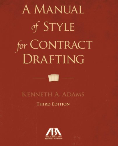 楽天AJIMURA-SHOP【中古】【未使用・未開封品】A Manual of Style for Contract Drafting