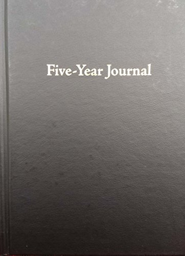 【中古】【未使用・未開封品】5年日記 6" wide x 1" thick x 8.25" length ブラック