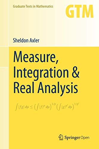 【中古】【未使用・未開封品】Measure, Integration & Real Analysis (Graduate Texts in Mathematics, 282)