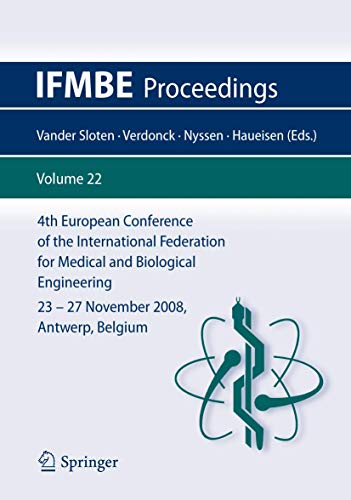Rakuten - 【中古】【未使用・未開封品】4th European Conference of the International Federation for Medical and Biological Engineering 23 - 27 November 2008, Antwerp, Belgium