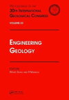 【中古】【未使用・未開封品】Engineering Geology: Proceedings of the 30th International Geological Congress, Volume 23