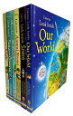 【中古】【未使用 未開封品】Usborne Look Inside Our world 6 Books Collection Pack Set ( Seas and Oceans, Nature,Our World,Animal Homes,Jungle,Space)