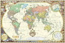 【中古】【未使用・未開封品】Antique Style World Wall Map (Wall Map Laminated) (Illustrated Wor...
