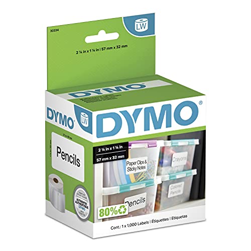 DYMO 2 1/4 X 1 1/4 Multipurpose Labels (1-Roll of 1000) (White)
