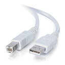 【中古】【未使用・未開封品】C2G 1m USB 2.0 A to B Cable for Printers and USB Devices - White (...