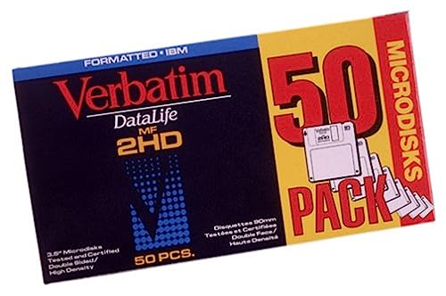 【中古】【未使用・未開封品】Verbatim 3.5インチ1.44?MBフォーマット済み高密度IBM DataLifeディスク(グレー) (50?) (Discontinued by Manufacturer)